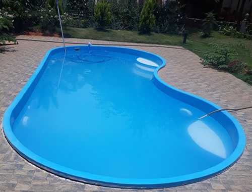 Fiberglass Bean Shaped Swimming Pool Manufacturer in Varanasi