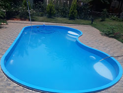 Fiberglass Bean Shape Swimming Pool Manufacturer in Varanasi